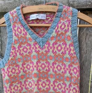 Handknit Fair Isle Vest